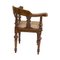 19th Century Wilhelminian Walnut Corner Chair, Image 4