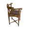 Art Nouveau Walnut Corner Armchair, 1890s, Image 4