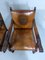 Antique Leather Armchairs with Carps Print, 1890s, Set of 2, Image 16