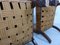 Set of Antique Leather Armchairs with Carps Print, 1890s 18