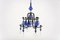 Chandelier by Erik Höglund, Boda Glasbruk & Smide, Sweden, 1970s, Image 1