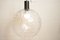 Lámpara de suspensión de bola de vidrio, años 70, Imagen 3
