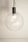 Lámpara de suspensión de bola de vidrio, años 70, Imagen 1
