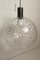Lámpara de suspensión de bola de vidrio, años 70, Imagen 4