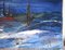 Morgan, Beau paysage provence bleue, óleo sobre lienzo, años 80, Imagen 3