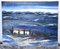 Morgan, Beau paysage provence bleue, Öl auf Leinwand, 1980er 1