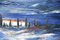 Morgan, Beau paysage provence bleue, óleo sobre lienzo, años 80, Imagen 4
