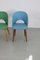 Vintage Vinyl & Beech Dining Chairs, Germany, 1950s, Set of 2 17