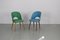 Vintage Vinyl & Beech Dining Chairs, Germany, 1950s, Set of 2 11