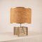 Lampada da tavolo placcata in oro 18kt, anni '70, Immagine 1