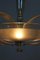 Tall Art Deco Curved Glass Ceiling Light from ESC Zukov, 1940s, Image 5