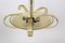 Tall Art Deco Curved Glass Ceiling Light from ESC Zukov, 1940s, Image 7