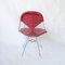 Sedie DKR Bikini in pelle rossa di Charles & Ray Eames per Vitra, set di 4, Immagine 4