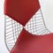 Sedie DKR Bikini in pelle rossa di Charles & Ray Eames per Vitra, set di 4, Immagine 6
