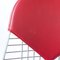 Chaises DKR Bikini en Cuir Rouge par Charles et Ray Eames pour Vitra, Set de 4 8