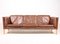 Vintage Danish Three-Seater Leather Sofa from Ivan Schlecter, 1960s 1