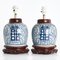Original Gemwert Pots in the Form of Table Lamps, Set of 2 1