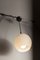 Opaline Glass Ceiling Lamps with Black Tulip Cone Cords, 1960s, Set of 6 22