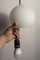 Opaline Glass Ceiling Lamps with Black Tulip Cone Cords, 1960s, Set of 6 15