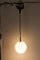 Deckenlampe aus Opalglas mit schwarzen Tulip Cone Cords, 1960er, 8 . Set 4