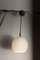 Opaline Glass Ceiling Lamps with Black Tulip Cone Cords, 1960s, Set of 6 23