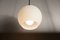 Opaline Glass Ceiling Lamps with Black Tulip Cone Cords, 1960s, Set of 6 24