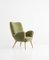 Mid-Century Italian Velvet Armchair, 1950s, Image 4