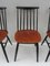 Scandinavian Spindle Back Chairs, 1950s, Set of 3, Image 11