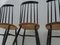 Scandinavian Spindle Back Chairs, 1950s, Set of 3 13