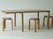 Mesa de comedor abatible de Alvar Aalto para Artek, años 40, Imagen 3