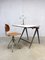 Vintage Drawing Table by Wim Rietveld and Friso Kramer for Ahrend de Cirkel, 1950s, Image 4