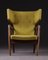 Wingback Armchair by Eva Koppel for Slagelse Møbelværk, Denmark, 1947, Image 3