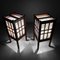Lampadaires Shoji Antiques, Japon, 1920s, Set de 2 10