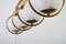 Mid-Century Brass & Glass Chandelier, 1950s 5