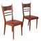 Vintage Chairs in Painted Beech & Foam Leatherette, 1960s, Set of 2, Image 1