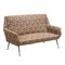 Vintage Sofa in Metal Brass, Cloth & Foam Padding, 1960s, Image 1