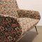 Vintage Sofa aus Metall Messing, Stoff & Schaumstoffpolsterung, 1960er 3