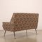 Vintage Sofa aus Metall Messing, Stoff & Schaumstoffpolsterung, 1960er 8