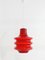 Red Glass Pendant Lamp, 1970s 1