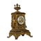 Half Xix Century Gilded Bronze Eclectic Table Clock 1