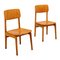 Vintage Dining Chairs in Beech, Poplar & Plywood, 1960s, Set of 2 1