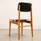 Vintage Dining Chairs in Beech, Italy, 1960s, Set of 3 7