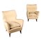 Vintage Armchairs in Painted Wood Spring Padding Cloth, 1950s, Image 1