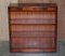 Flamed Hardwood Open Library Bookcases from Shaws of London, Set of 2 3