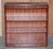 Flamed Hardwood Open Library Bookcases from Shaws of London, Set of 2 13