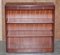 Flamed Hardwood Open Library Bookcases from Shaws of London, Set of 2, Image 13