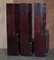 Vintage Hardwood Finish Military Campaign Bookcases, Set of 3 18