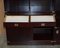 Vintage Hardwood Finish Military Campaign Bookcases, Set of 3 15