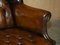Handmade Chesterfield Wingback Swivel Office Chair from Harrods London, England, Image 17