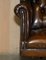 Handmade Chesterfield Wingback Swivel Office Chair from Harrods London, England, Image 7
